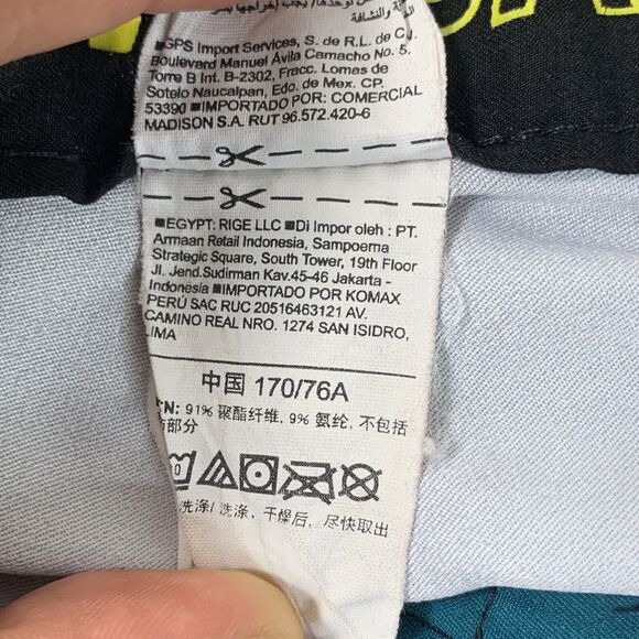 Old Navy Mens Swim Trunks Shorts Size 30 Drawstring Palm Surfing Elastic Waist - Picture 8 of 10